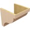 Ekena Millwork 12"W x 12"D x 12"H Wide Garner Rough Cedar Woodgrain TimberThane Corbel, Primed Tan CORUR12X12X12GARRCPR - alternate 2